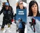 Edurne Pasaban является испанский альпинист и первой женщиной в истории подняться на 14 8000 (в горах свыше 8000 метров) от планеты.